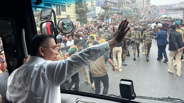 সংবর্ধনা অনুষ্ঠানের উদ্দেশে তারেক রহমান