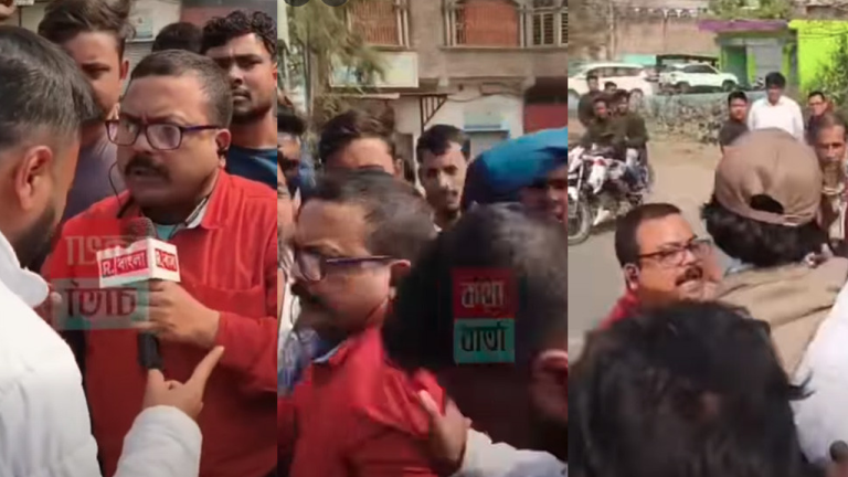 এলাকাবাসীর ধাওয়া খেলেন রিপাবলিক বাংলার সাংবাদিক