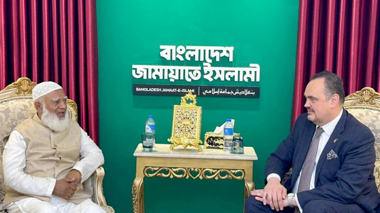 জামায়াত আমিরের কার্যালয়ে মার্কিন রাষ্ট্রদূত