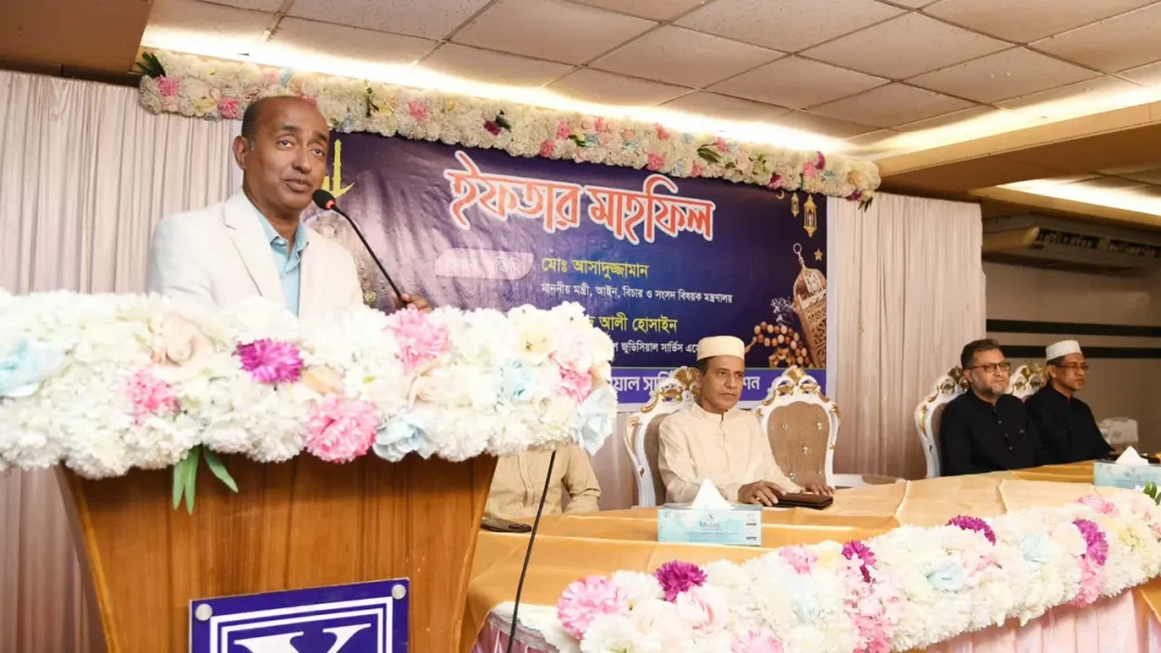ন্যায়বিচার প্রতিষ্ঠায় সরকার স্বচ্ছতার মাধ্যমে এগিয়ে যেতে চায় : আইনমন্ত্রী আসাদুজ্জামান